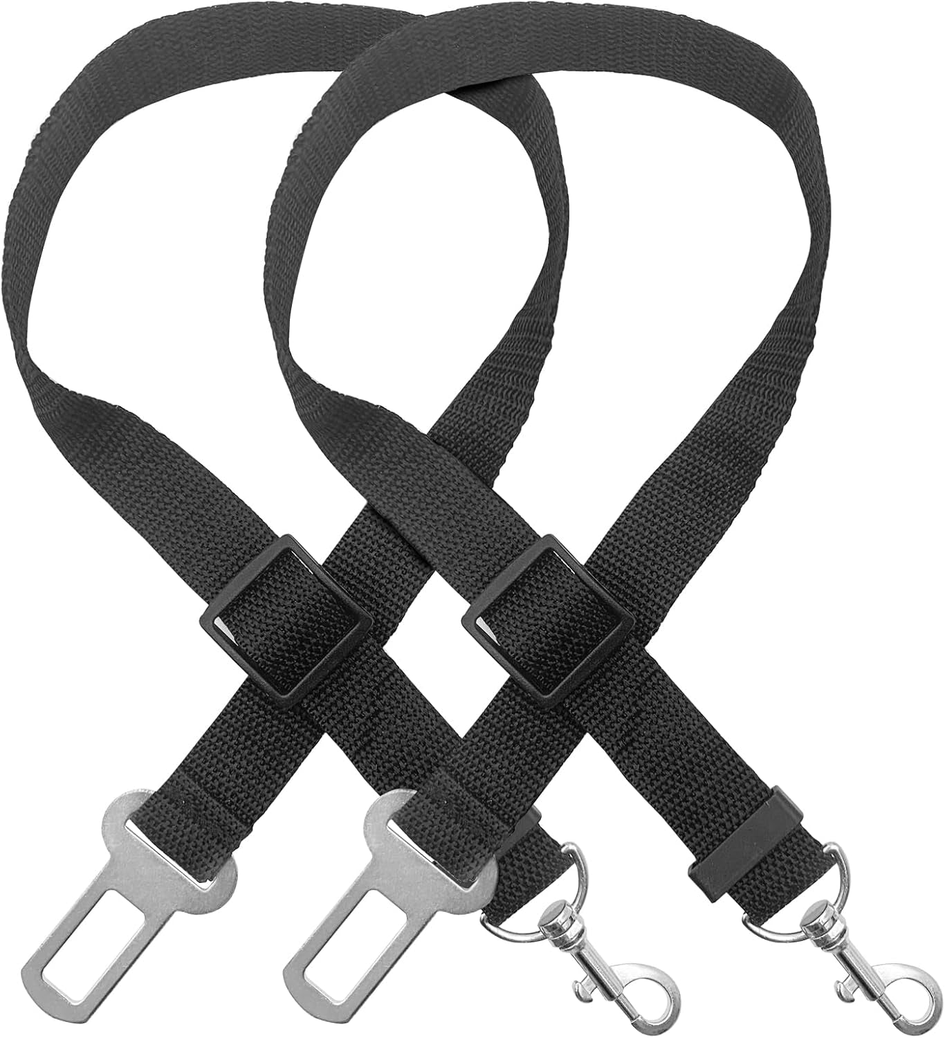 2 Pack Adjustable Dog Seat Belt for Car